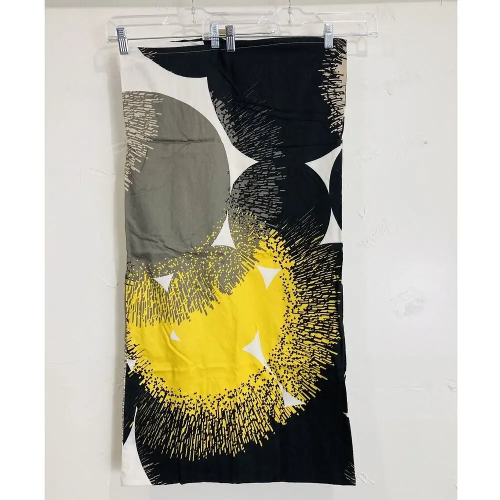 IKEA Pillow case Sham White Black Yellow Bolltistel Replacement for Bed Set Cove